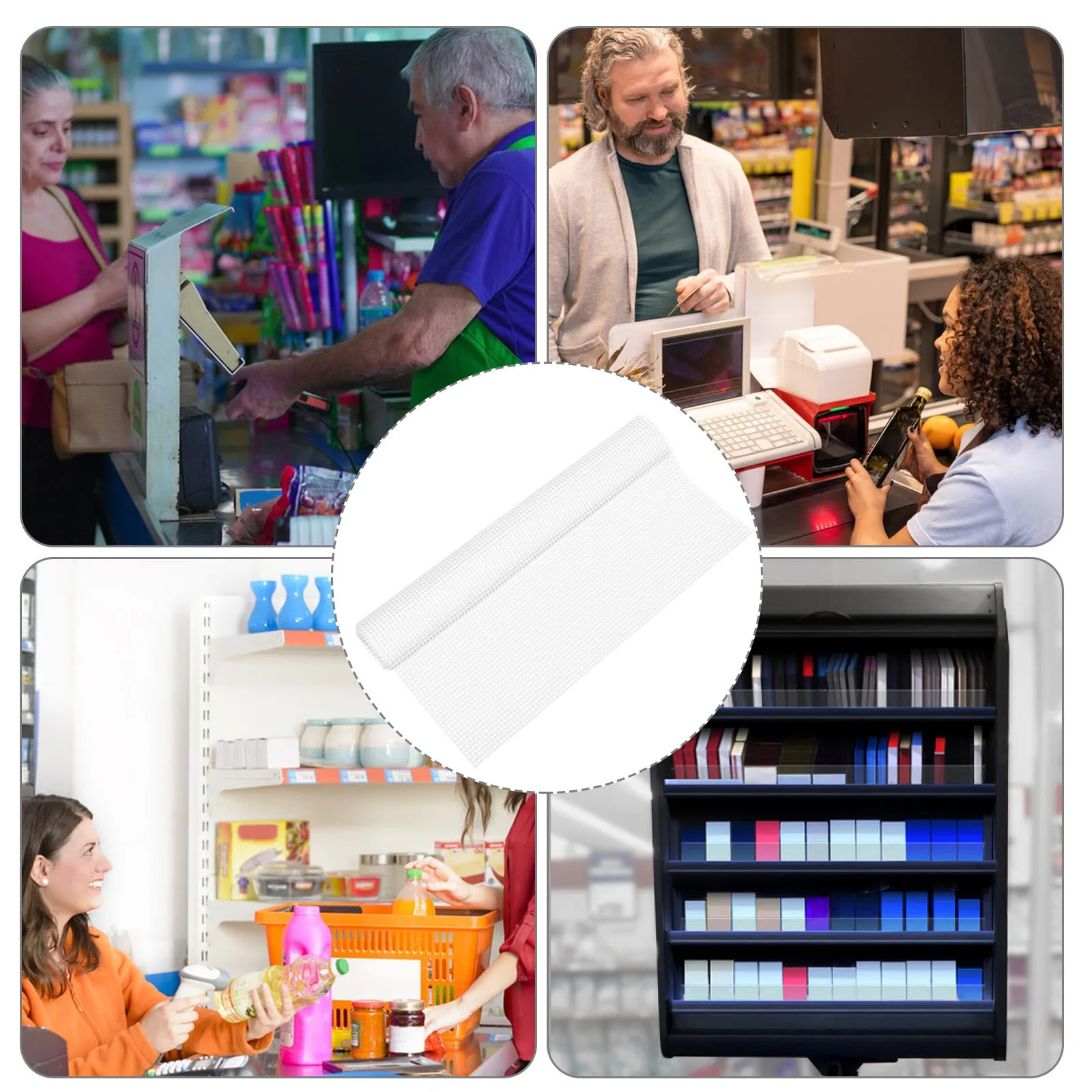 2 قطعة حصيرة الثلاجة البلاستيكية بطانة عدم الانزلاق للمجمدات أدراج خزائن المضادة للخدش بطانات رف المطبخ