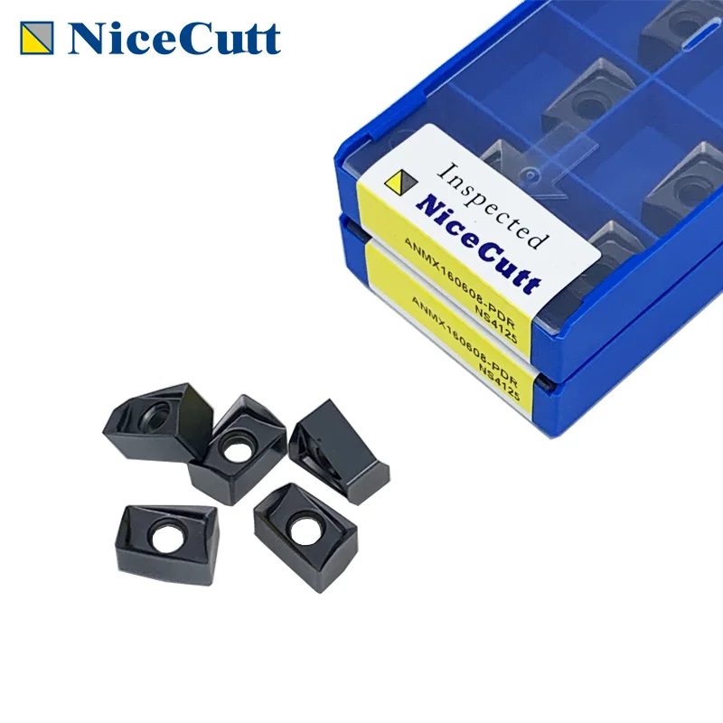 Nicecutt ANMX 160608 130508 080408 FOR CNC Milling Machine Cutter Face Carbide Inserts Black FreeShipping