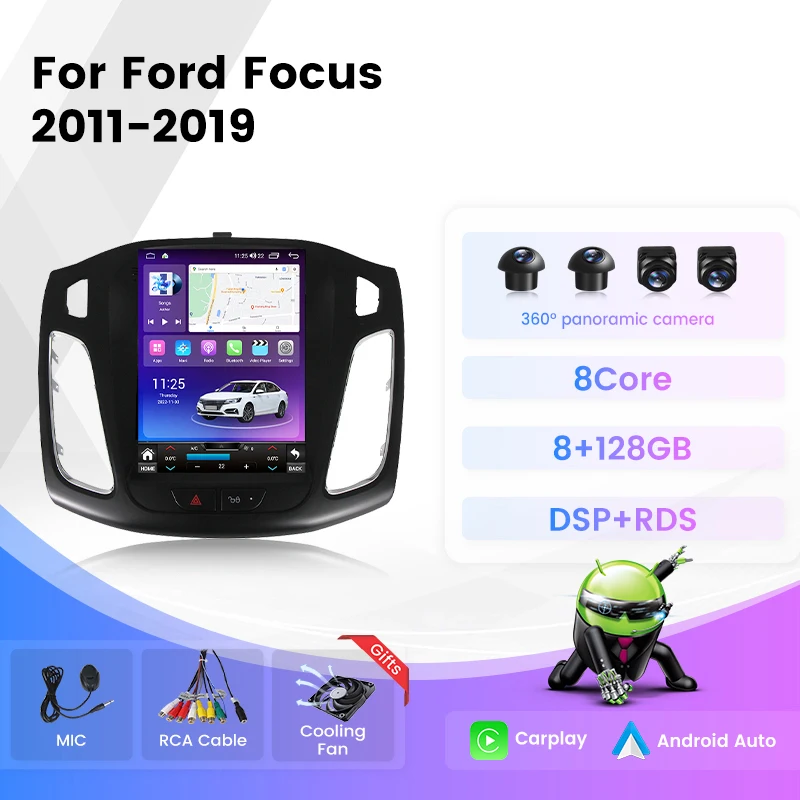 

9.7" Android 13 Car Radio For Ford Focus 3 Mk 3 2011-2019 4G BT All In One Multimedia Video Player DPS 4G Carplay Android Auto