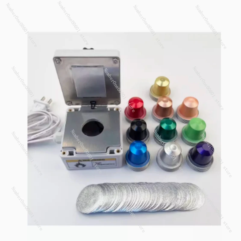 DIY Electric Coffee Capsule Sealing Machine Portable Aluminum Foil Sealing Machine Capsule Sealer With Capsule Shells And Foils