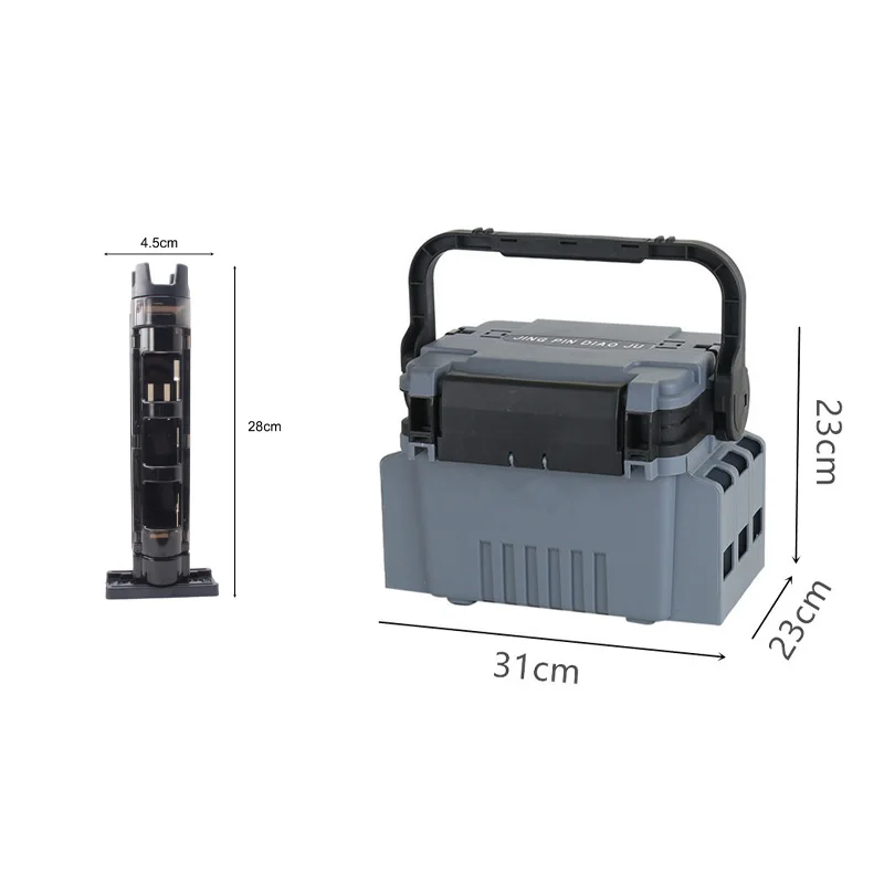 Multifunctional Portable Fishing Box Rod Stand Fishing Box Rod Barrel Holder Fishing Box Pole Accessories