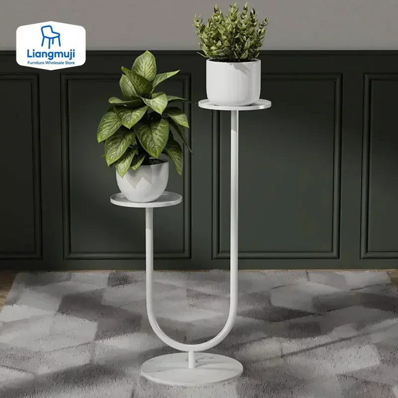 

Креативная металлическая напольная подставка для цветов, держатель для цветочных горшков и ваз, декоративные кашпо для растений, полки для демонстрации, мебель для балкона