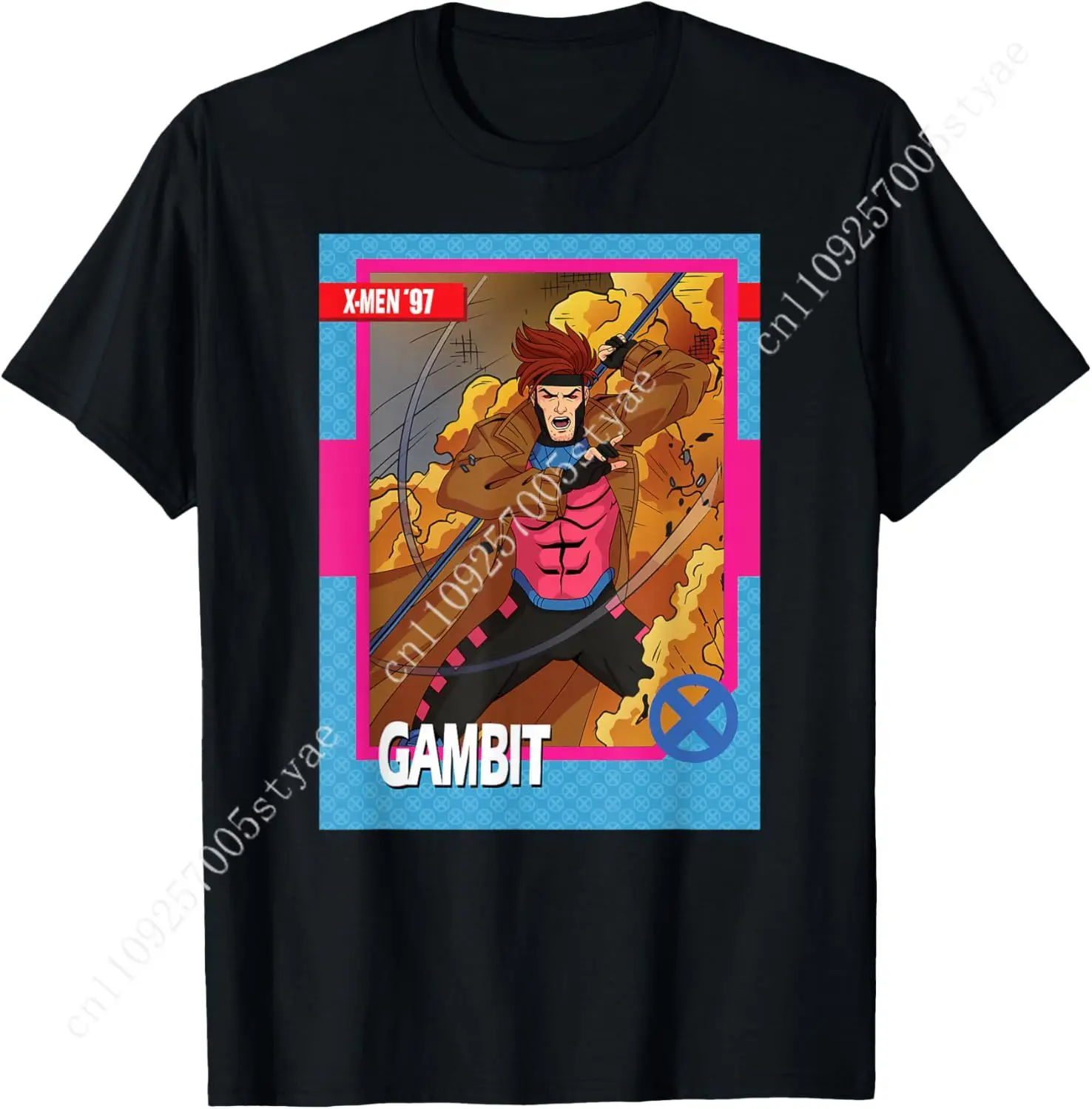 

Marvel Studios X-Men ’97 Gambit Retro Trading Card T-Shirt
