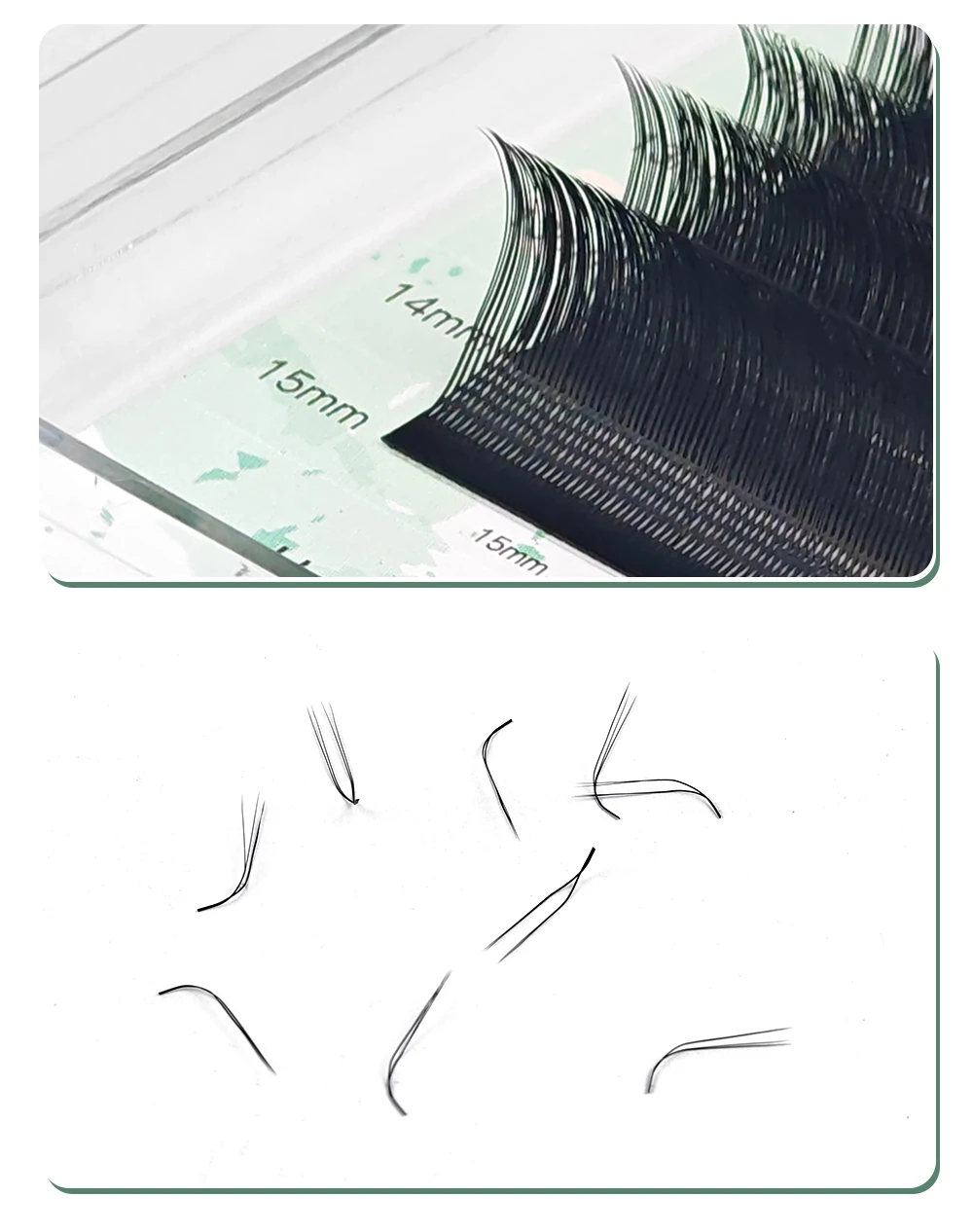 Yelix U-YY Wimpernverlängerungen 0,07 mm Fluffy Volume Trays Großhandel Salonbedarf Einzelne Wimpernbüschel Werkzeuge Professionelle Salon-Ausstattung – Detail 5