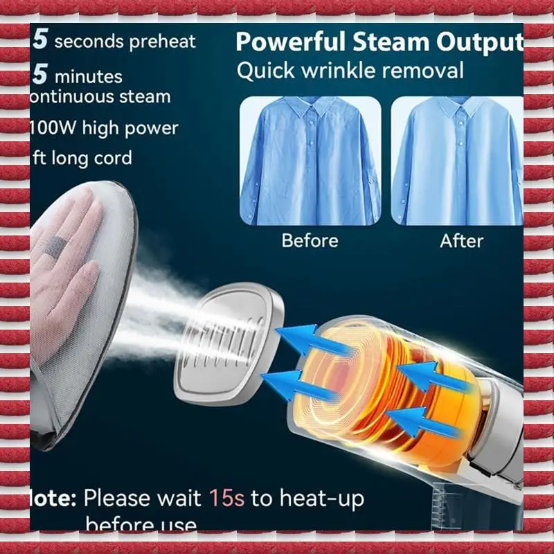 

A97G Handheld Steam Iron Machine, Portable Fabric Steamer For Clothes, EU Plug For Home Use