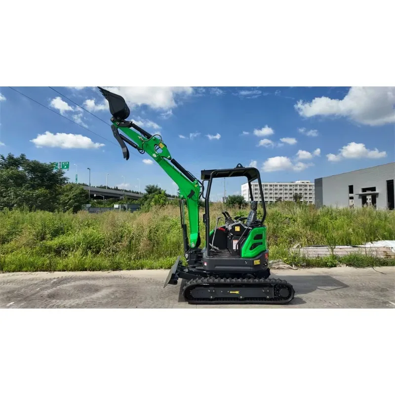 حفارة صغيرة 2.5 طن كابينة محرك ديزل يورو 5 مع تكييف هواء حفارة صغيرة مدمجة 1T بناء حفار منزلي