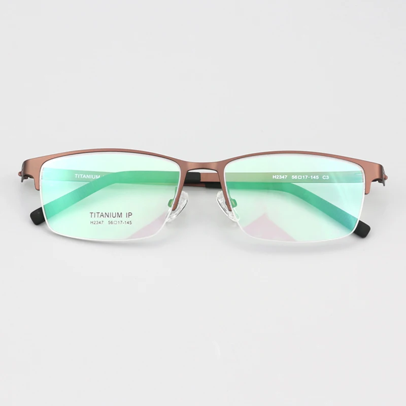 Fashion Ultra-light Sport Optical Eyeglasses Prescription Myopia Eyewear Men Women Semi FrameTitanium Glaesses Spectacles
