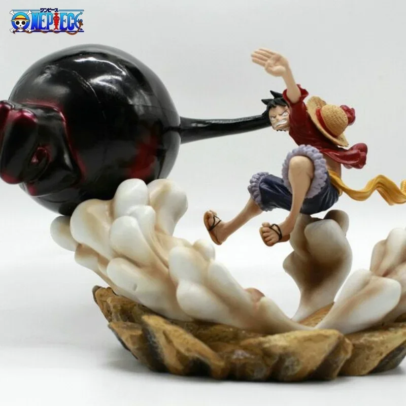 

17cm One Piece Monkey D Luffy Gear 3 Gk Action Figure Pvc Anime Collection Decoration Model Toys Statue Figures Surprise Gift