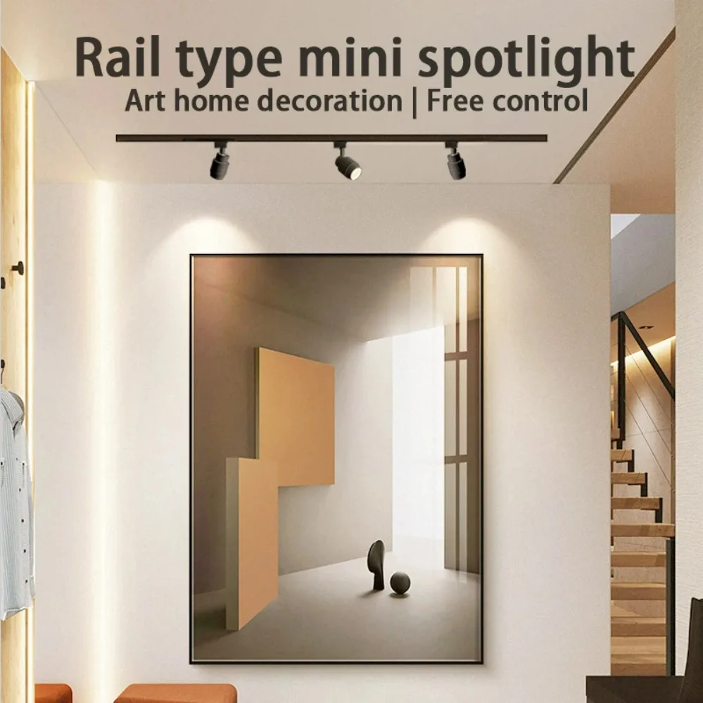 AC 175v-265v Set LED Track Light COB Track Lamp Spot Lighting 5W Ceil Spotlight Rail For Home Store Decor Indoor Fixture