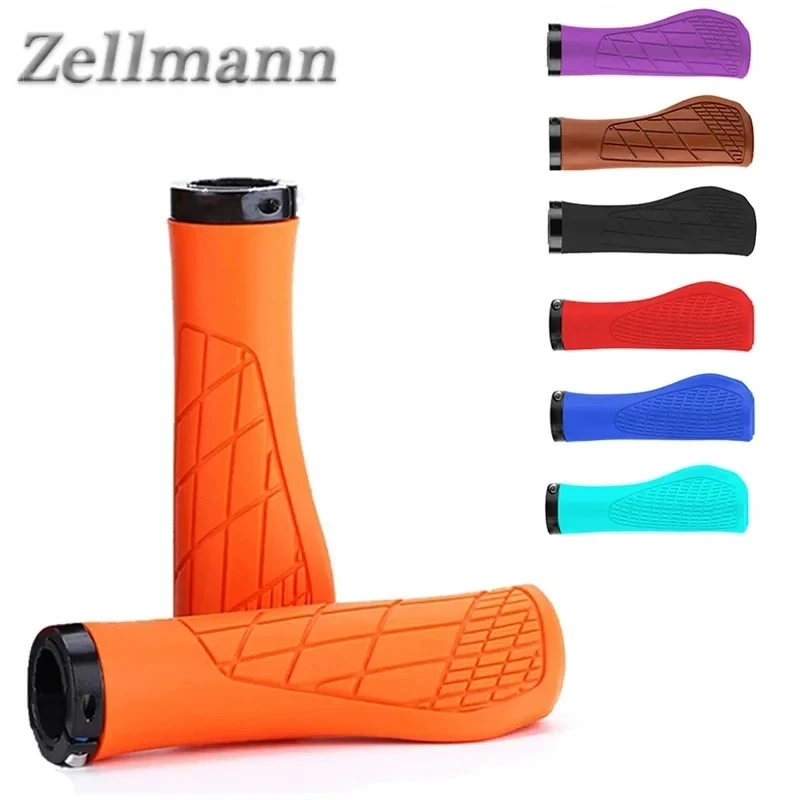 Zellmann MTB Lock Handlebar Grips Widen Durable Bike Grips Ball BMX Cuffs Rubber Ergonomic Bicycle Handle Grip Cycling Parts