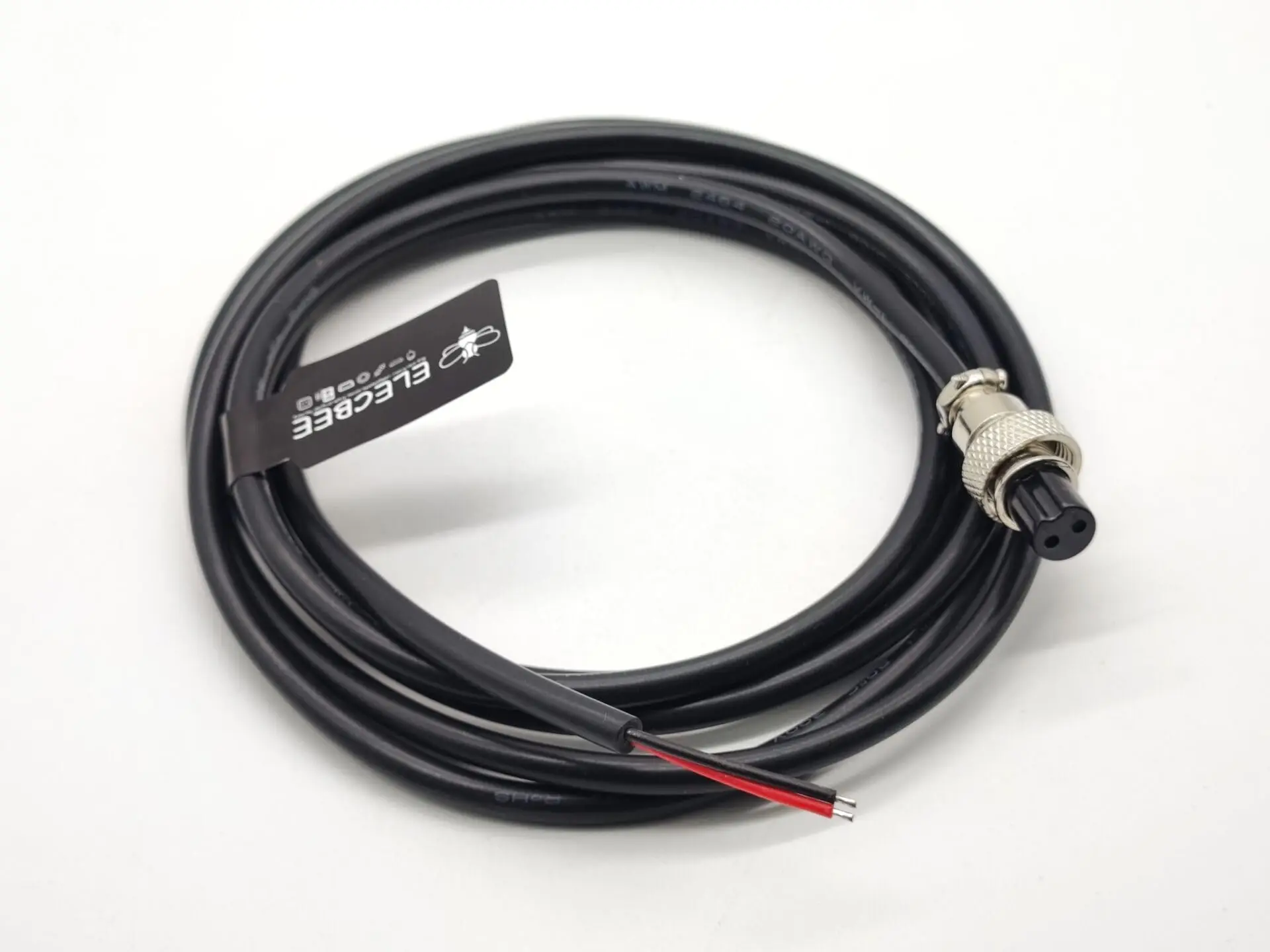 GX12 2 Pin Aviation Connector 12mm Female Plug Cable Single Ended Socket Cable 2 Meter