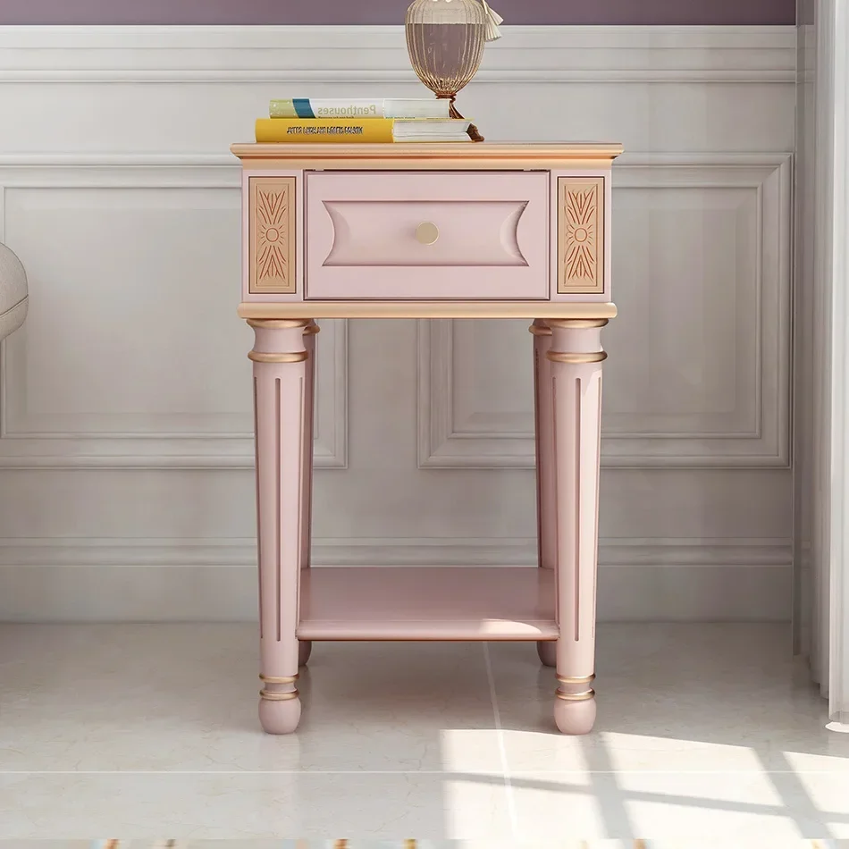 

Легкая роскошная прикроватная тумбочка Ins, диван, приставной столик, угловой столик, усовершенствованная спальня