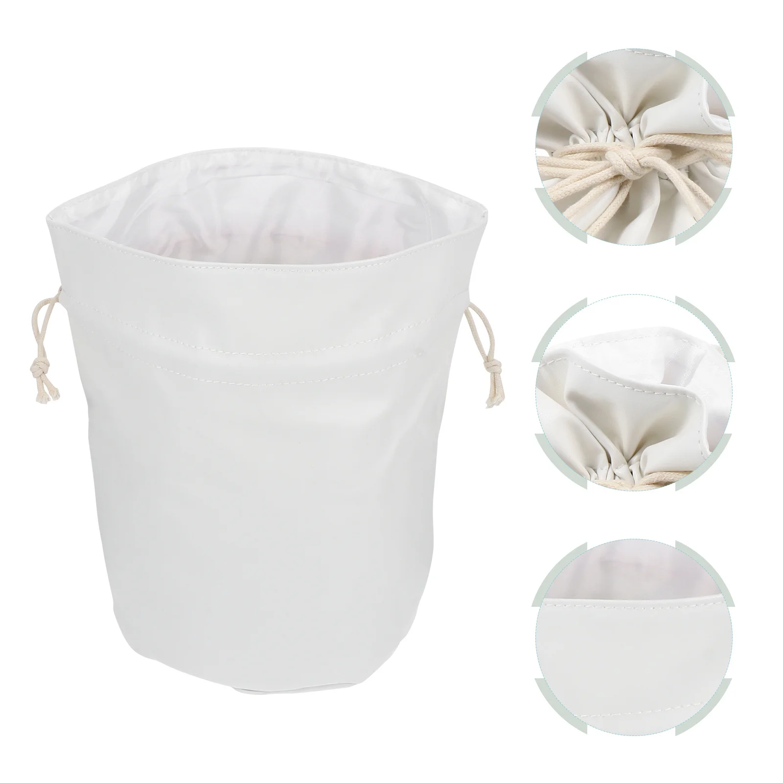 

Waterproof Multifunctional Drawstring Makeup Bag Premium PU Storage Travel Toiletry Organizer Portable Makeup Organizer