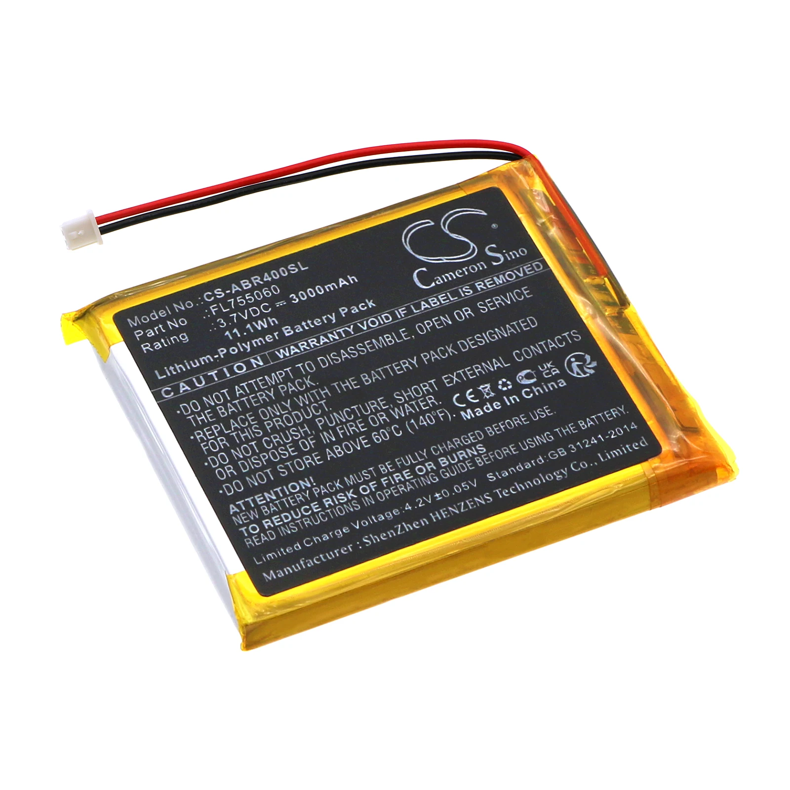 CS-Ersatzakku für Anbernic RG405M, RG40XX, RG40XXH FL 755060   3000 mAh / 11,1 Wh Spielekonsole
