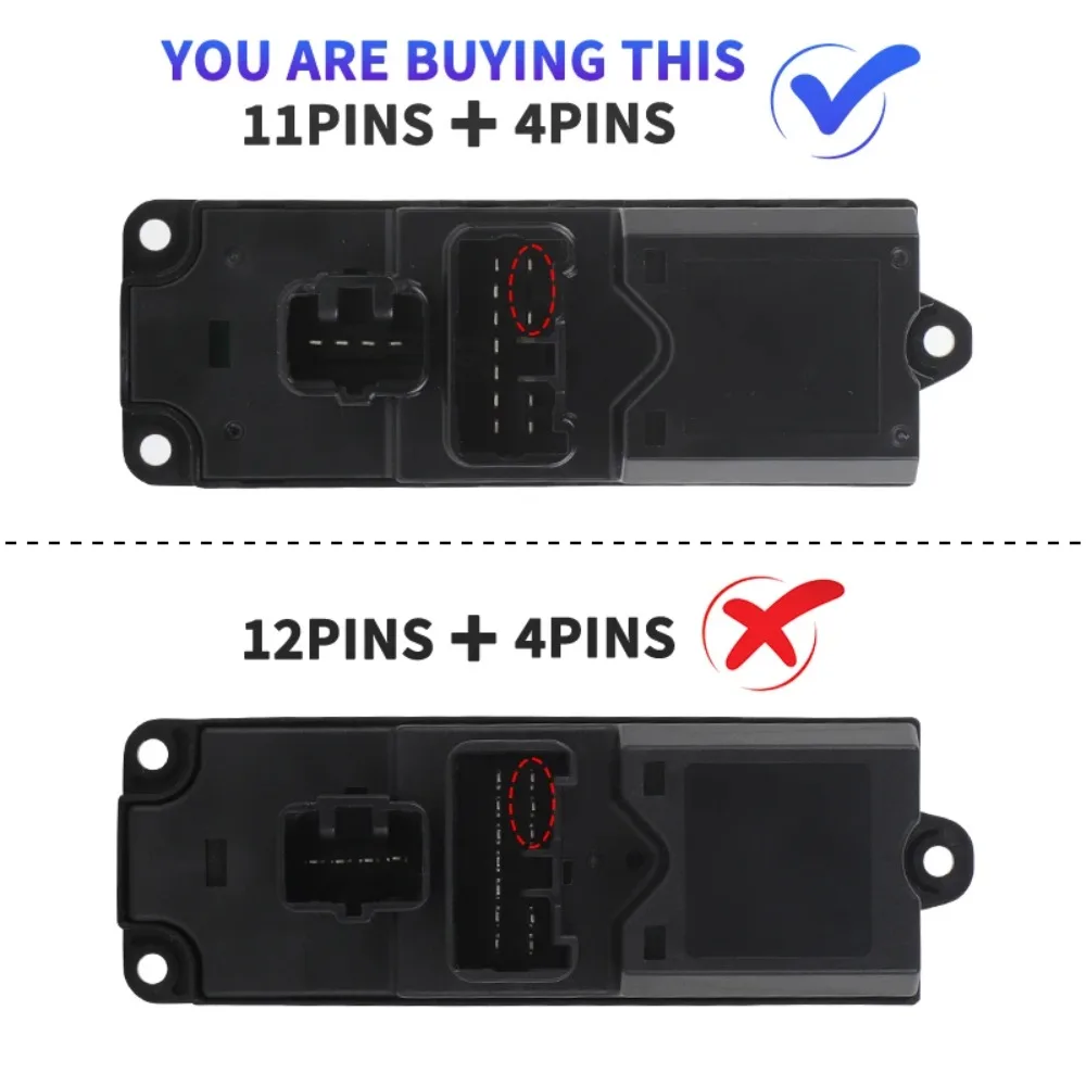 

Front Right Master Power Window Control Switch for Ford Ranger PX/T6 For Mazda BT50 BT-50 2012-2018 4 Door RHD AB39-14540-AB