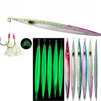 New Fast Sinking Jigging Fishing Lure 250g350g500g600g700g Laser Paper Coating Luminous Jig Lure Sea Fishing Trolling Jigging