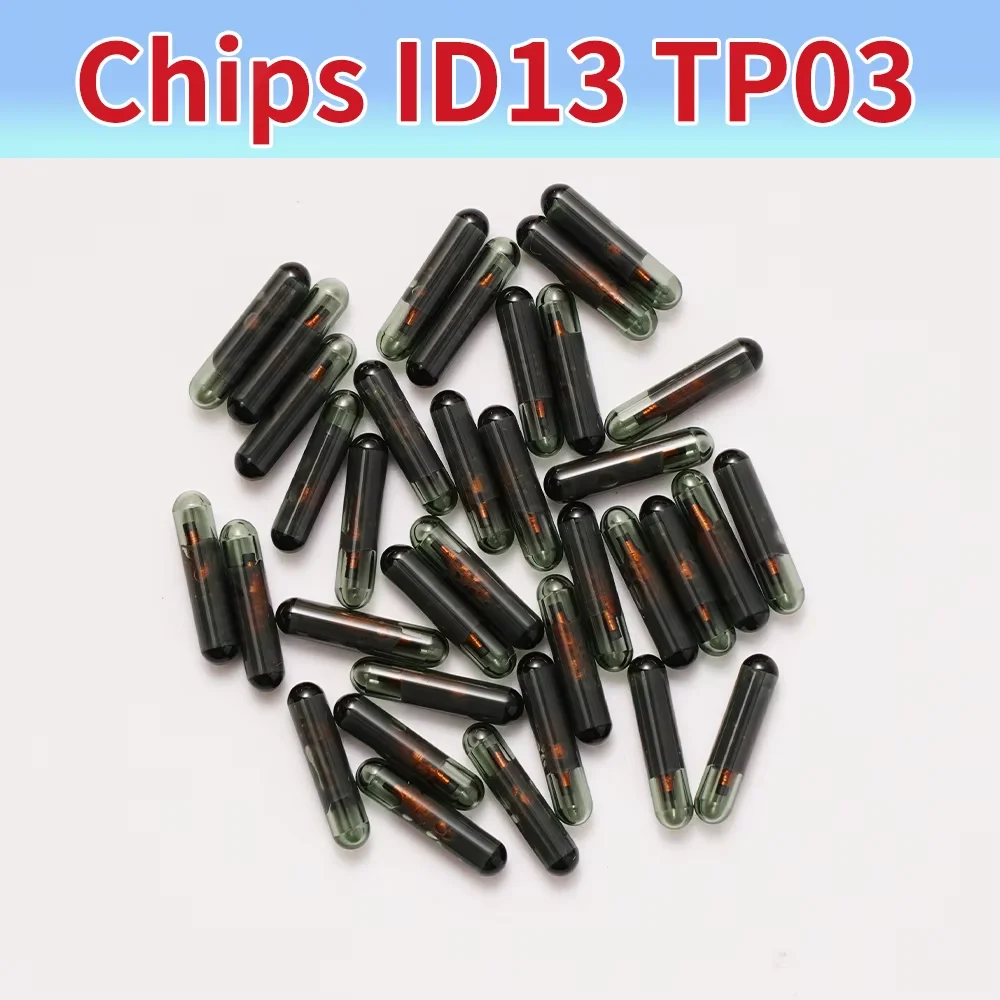 10pcs 20pcs 50pcs Car Key Chip Blank ID13 Chip Glass TP03 id 13 glass Auto Transponder chip For Acura For Buick For Honda
