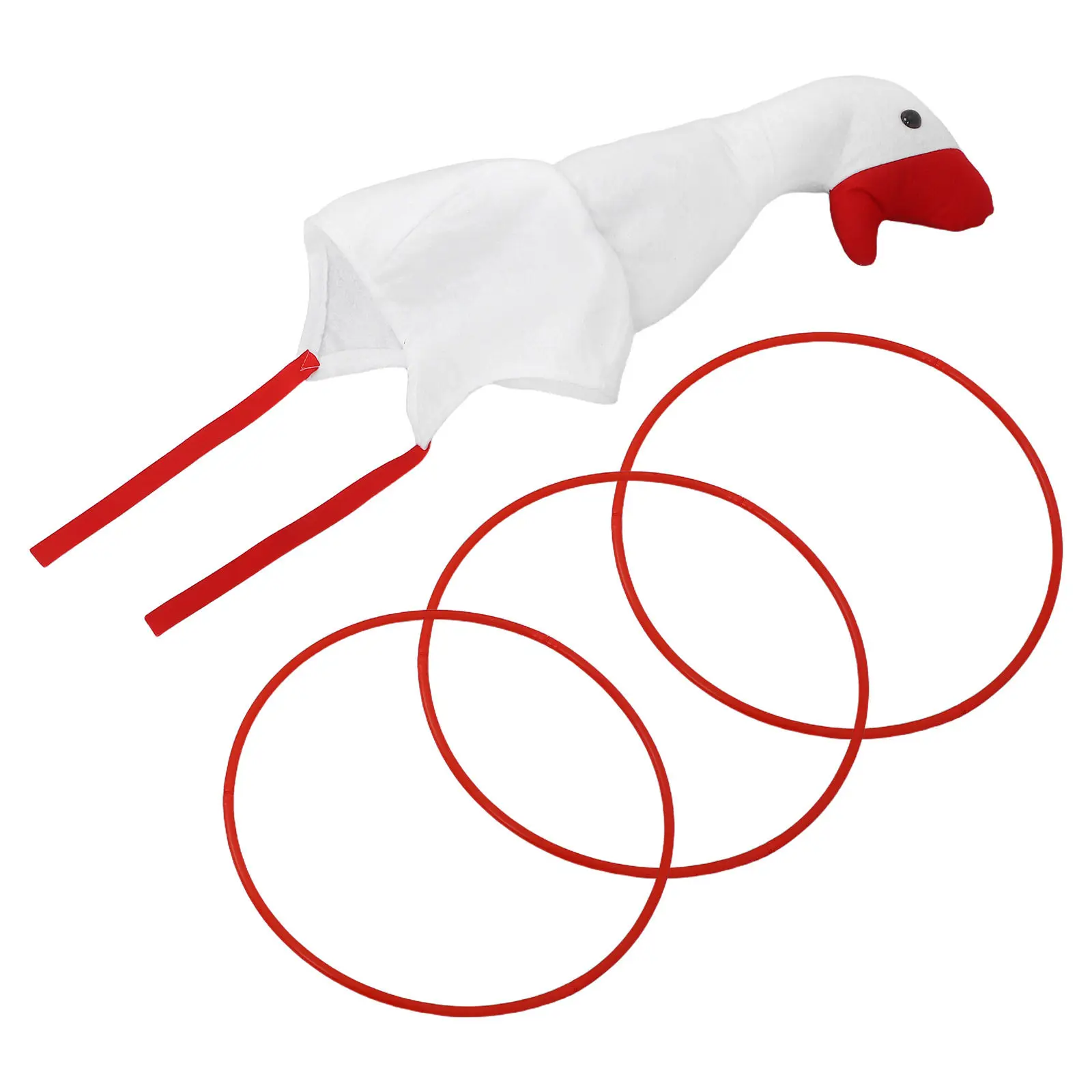 

Набор для игры в бросание кольцом «Гусь»: Забавный интерактивный костюм-шляпа для вечеринок и карнавалов (для дома и улицы)