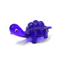 Mini Sea Turtle Figurines Glass Craft Ornaments Japan Style Cute Animals Tiny Statues Home Aquarium Fish Tank Decor Accessories