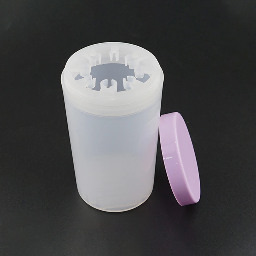 

3pcs Art Cleaner Gel Pen Washing Bottle Brush Holder Container For Salon Durable Remover Cup Brush Wash Cup Nail