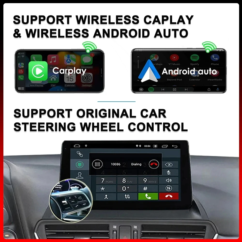 Radio samochodowe Android 14 dla Chrysler Grand Voyager 5 2011-2015 dla Dodge Grand Caravan Lettore Multimediale Navigazione Screen