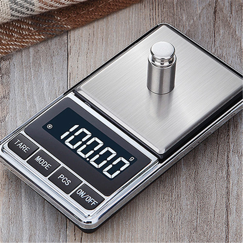 0.01g Pocket Scale Precision Digital Scale with LED Screen Portable Jewelry Scale Balance Gram Scale Mini Kitchen Weighing Scale