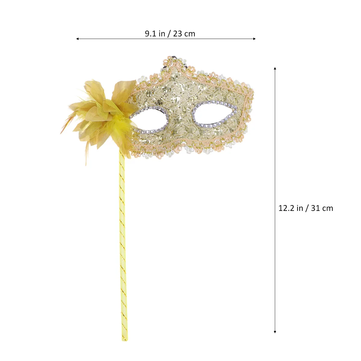 

Gold Dragon H held Masks Lightweight Plastic Lace Design Cosplay Mask for Women Girls Halloween Carnival Masquerade Party