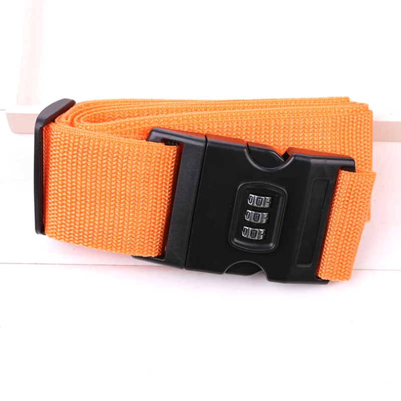 2M Rainbow Password Lock Packing Luggage Bag with Luggage Strap