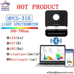 Lux meter spettrometro Bluetooth HPCS310 misuratore di luce lux CCT CRI tester