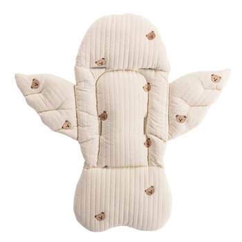 Fodera per passeggino per passeggino cuscino per passeggino universale in cotone morbido e traspirante regalo per neonato 720/740mm QX2D