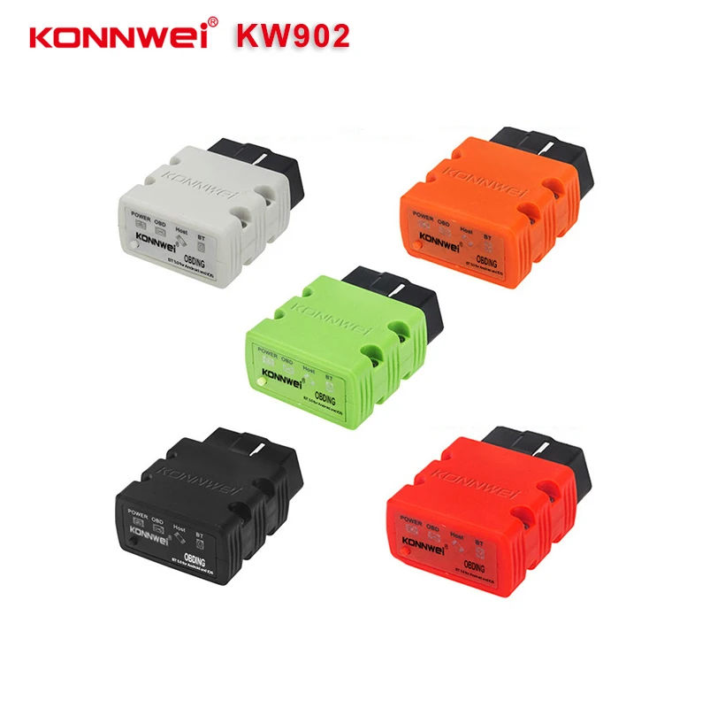 KONNWEI KW902 MINI OBD2 Car Diagnostic Tool Bluetooth 5.0 Auto Code Reader Scanner ELM 327 V1.5 OBDII for Android Phone iOS