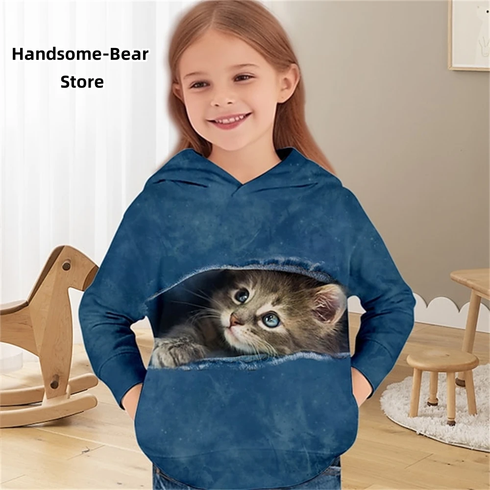 Pull À Capuche Unisexe 3D pour Enfant,ode Autone Hiver Hoodies ignon