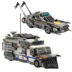 Bricklink Technical Car MOC Zombie Doom Communication Car and Doomsday Muscle Car Speed Vehicles Sets Building Blocks Toys