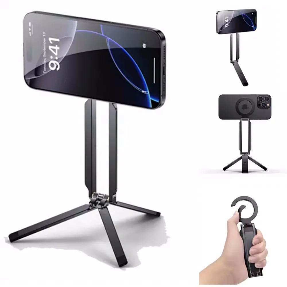 

Складной магнитный держатель для телефона, настольный ленивый штатив, подставка для мобильного телефона для Magsafe iPhone 16, 15, 14, 13, 12 Pro Max, кронштейн для смартфона