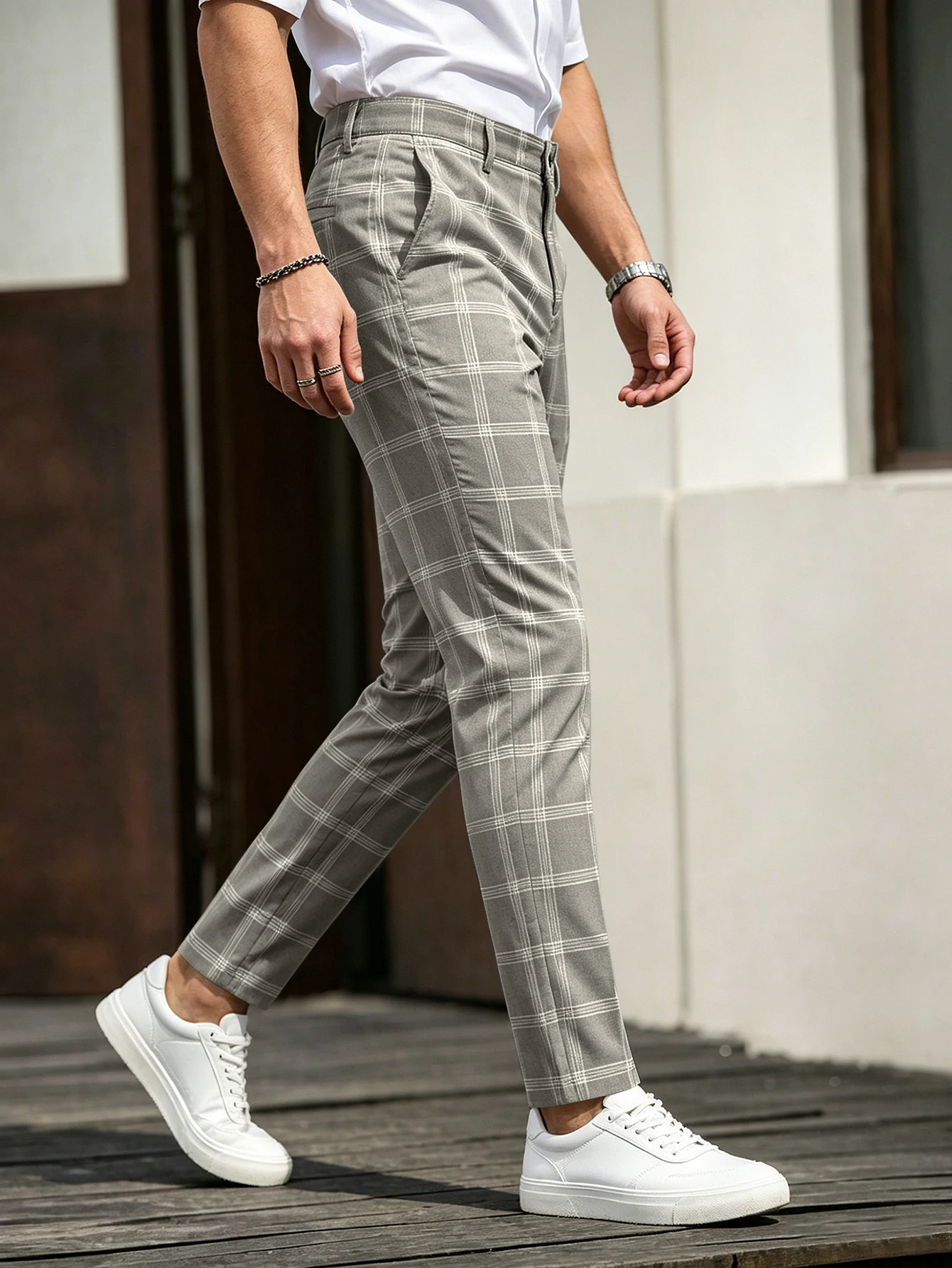 Erkek Ekose Kırpılmış Pantolon - Chino Pants Men incelemesi ve fiyatı