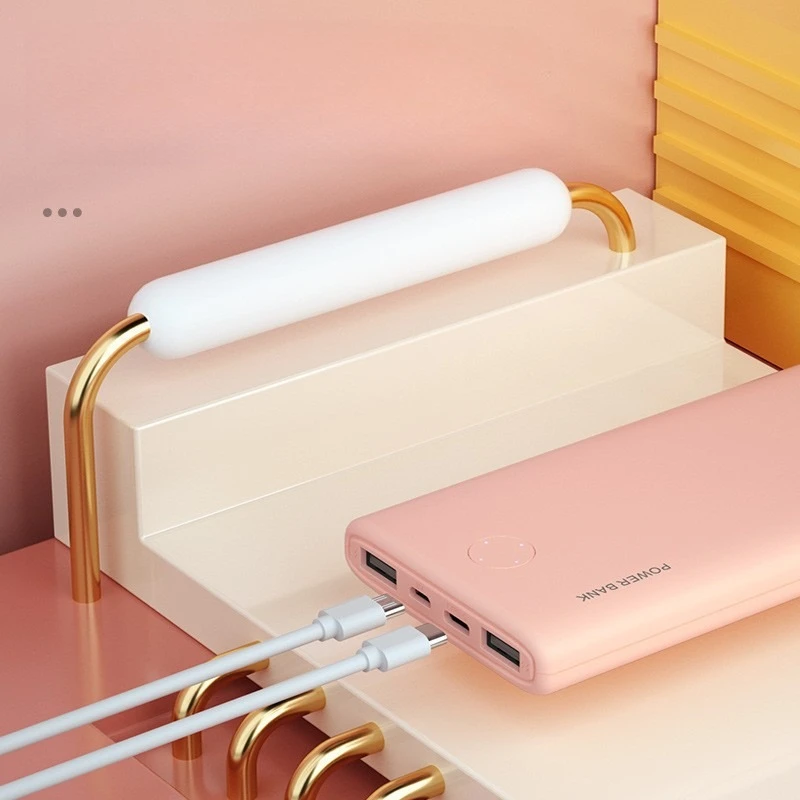 شاحن محمول فائق النحافة بقدرة 10000 مللي أمبير في الساعة، بنك طاقة عالي السعة لهواتف iPhone وSamsung وXiaomi