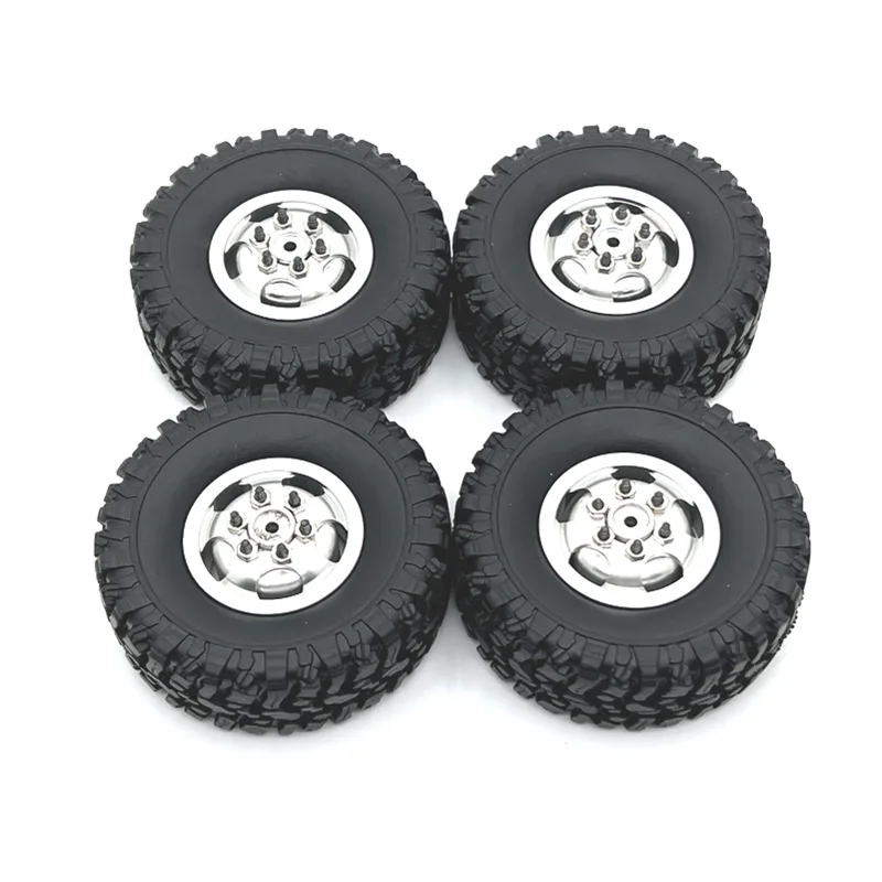 R/C Car Accessories Metal Upgrade Wheels & Tires for Mang Niu 1/12 MN82 LC79 MN78 Naughty Dragon Tuning Accessories