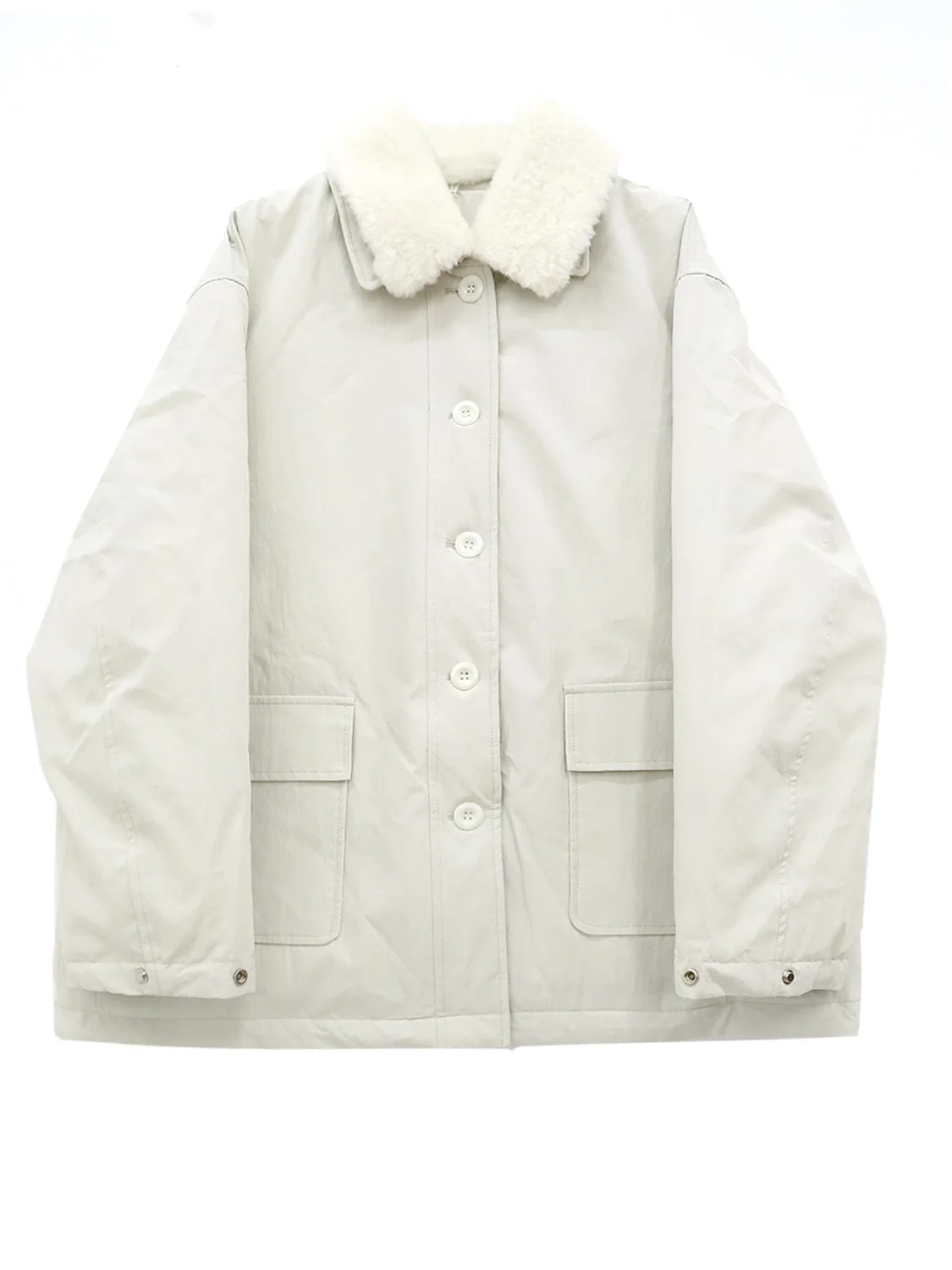 

Женская утепленная куртка Ice Age 90 White Du Down Puffer с клетчатым воротником, свободного кроя, теплая, модная, в стиле ретро, с длинными рукавами, укороченная