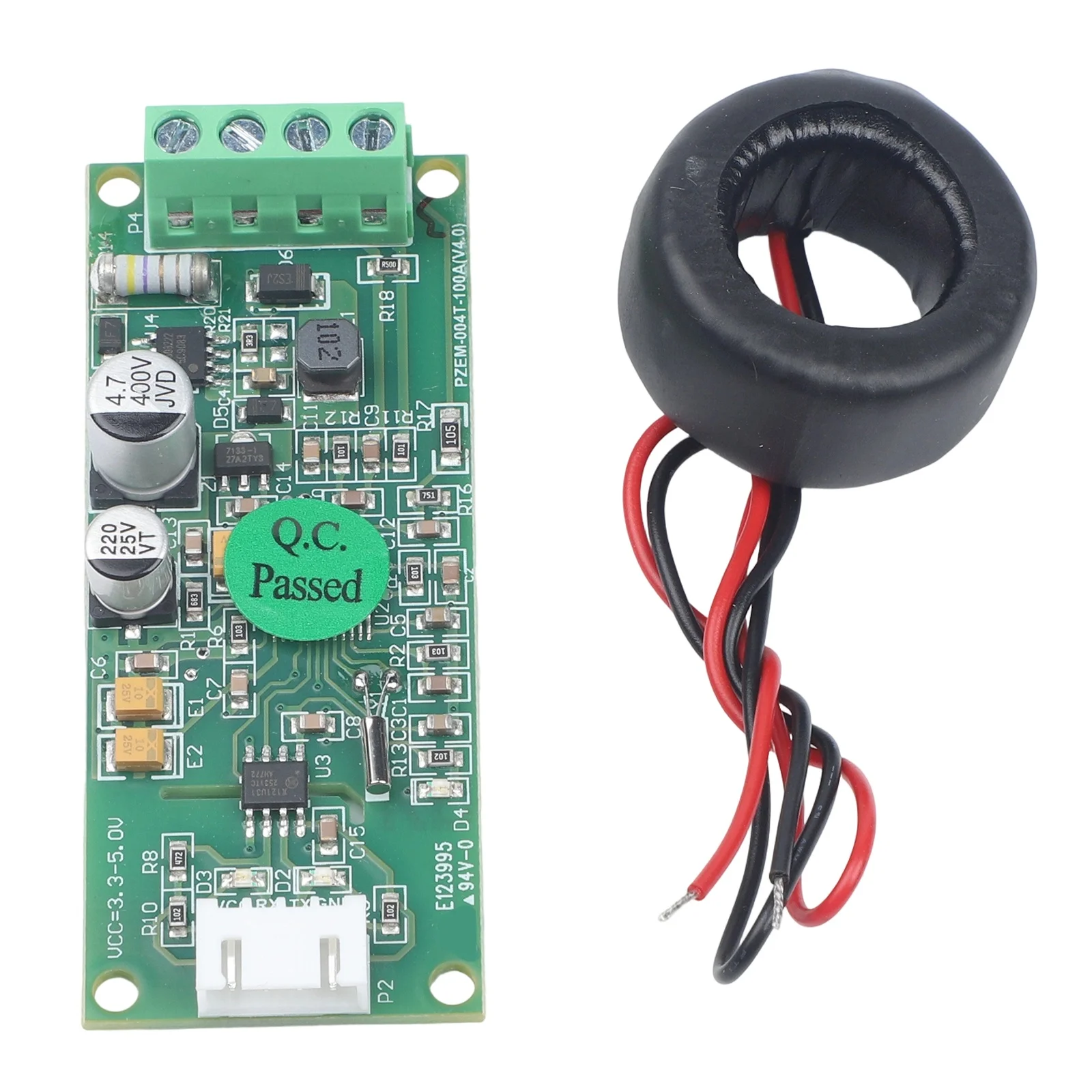 Serial Port Module AC Power Meter 100A Current Measurement 80V-260V Voltage Range For Modbus-RTU Devices Powermeter