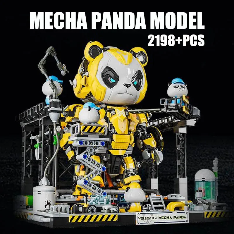 

City Technical MOC 2198pcs Mech Panda Model Building Blocks DIY Mecha Robot Bricks Mechanical Panda Toys For Children Gifts