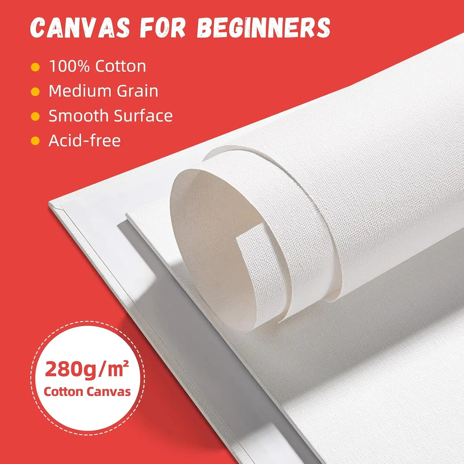 5/10 Pcs Canvas Boards for Painting, 8x10 Inch Blank Flat Canvas Panels Gesso Primed for Acrylic Oil Watercolor Art