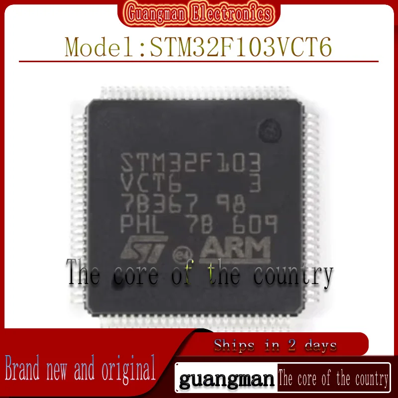 

10PCS STM32F103VCT6 Brand New Authentic LQFP100 32-bit microcontroller MCU