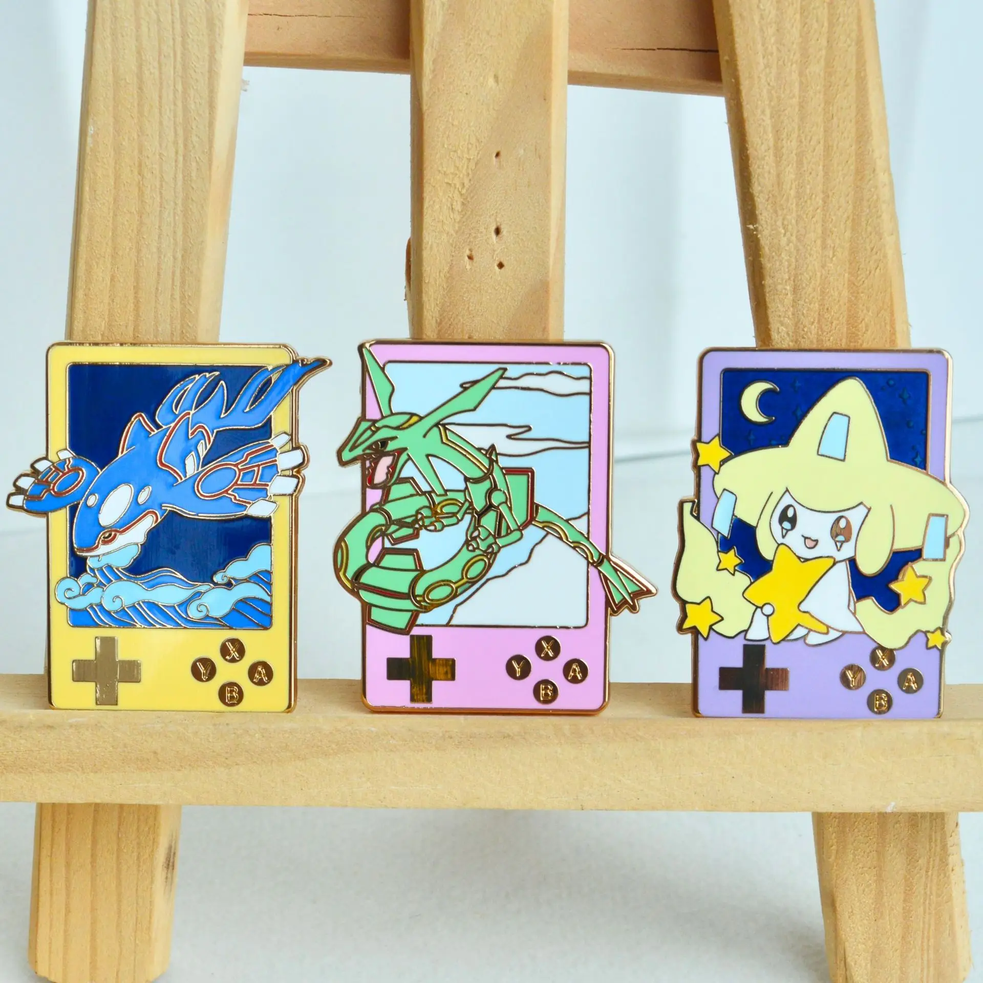 Japanese Anime Game Monsters Hard Enamel Pins Brooches for Clothes Men Lapel Pins for Backpack Badges Toys Jewelry Accessories