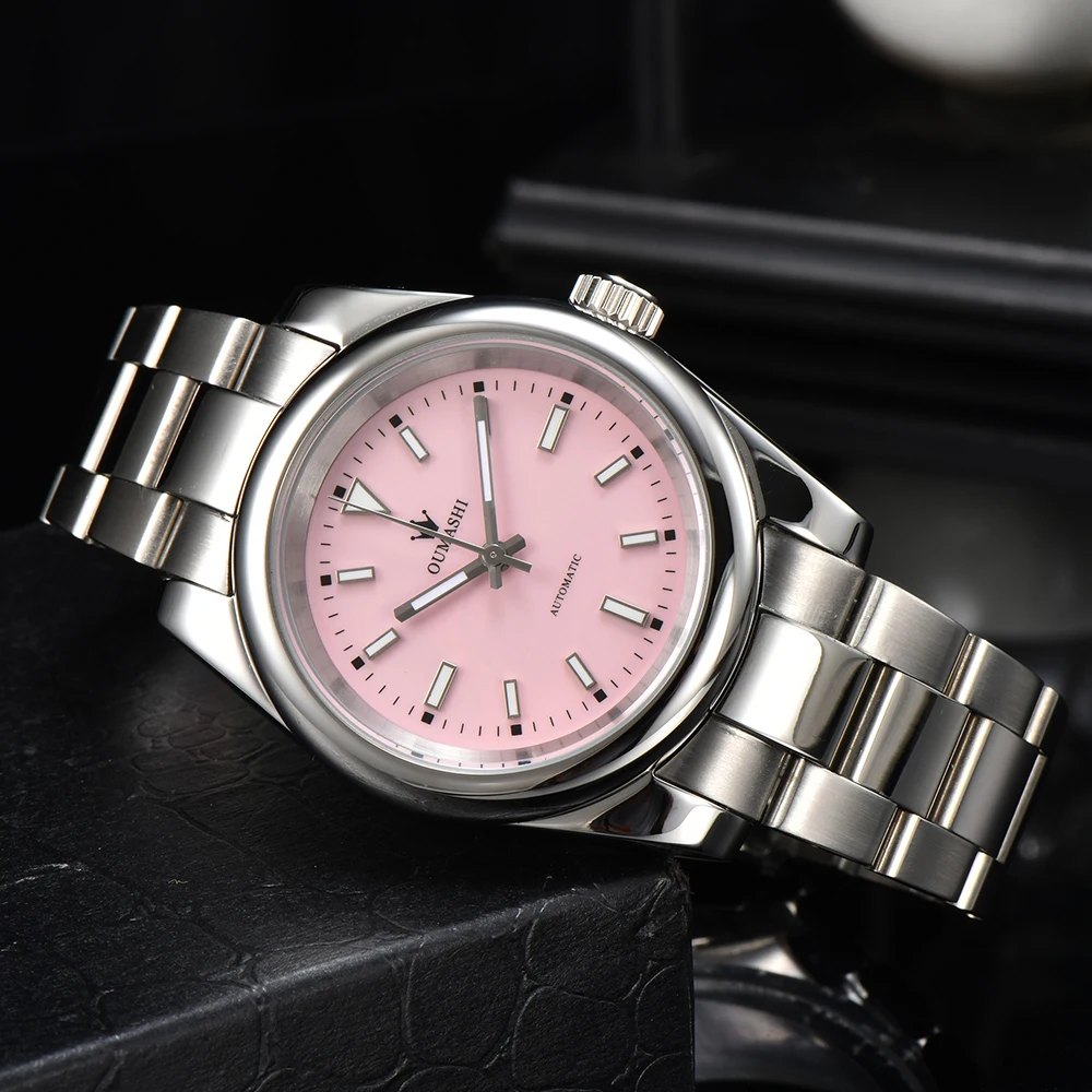 Customized 39mm watches for men NH35 Oyster Watch Japan NH35 Movement Stainless Steel Automatic Watch Mechanical Watch