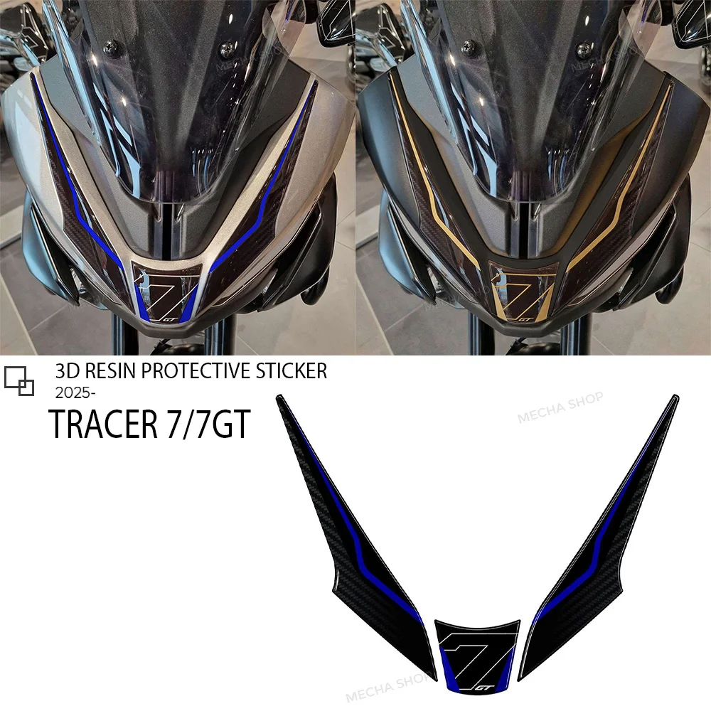 

Для Tracer 7 GT 2025 - Защитные наклейки на лобовое стекло, аксессуары Tracer7, 3D-стикеры из эпоксидной смолы