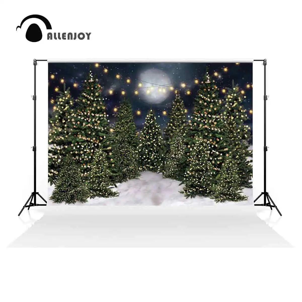 Allenjoy Christmas Forest Photography Backdrop