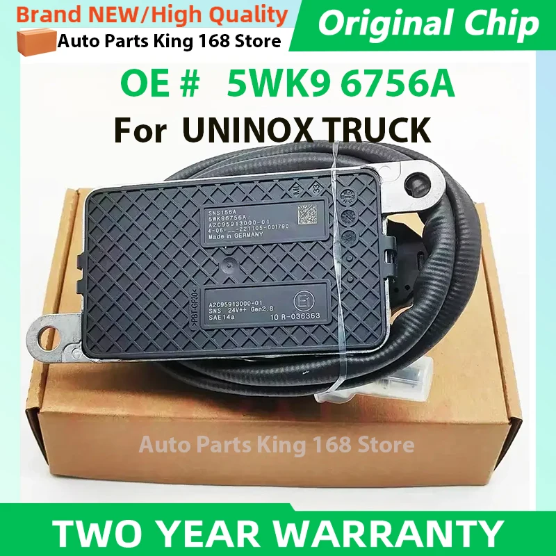 5WK96756A 5WK96756 SNS156A A2C95913000-01 Nitrogen Oxygen NOx Sensor 12V for UNINOX Engine Car Trunk Excavator