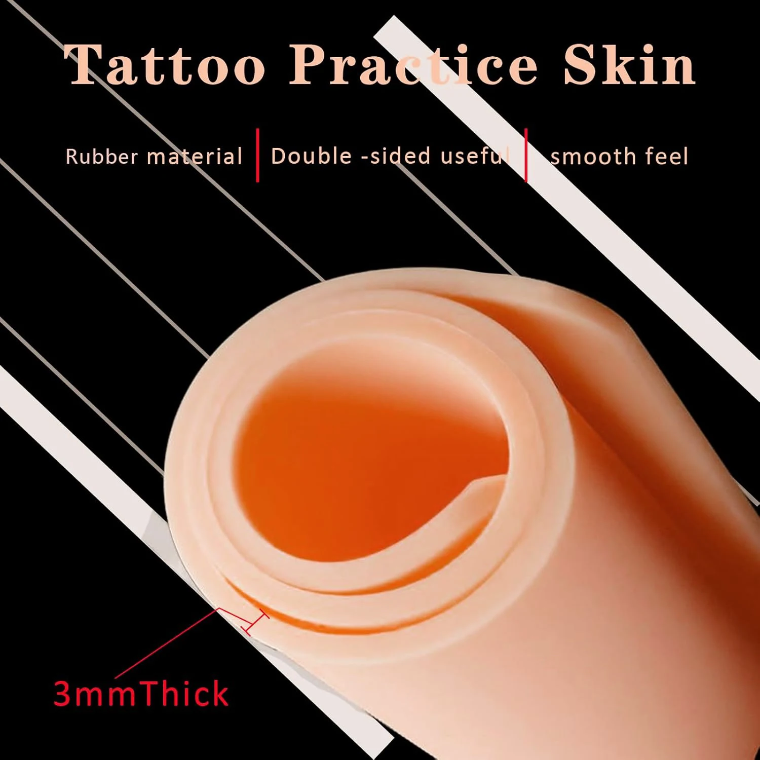 Tattoo Practice Skin Blank Fake Tattoo Skin Synthetic Leather for Permanent Makeup Tattoo Beginner Exercise Tool