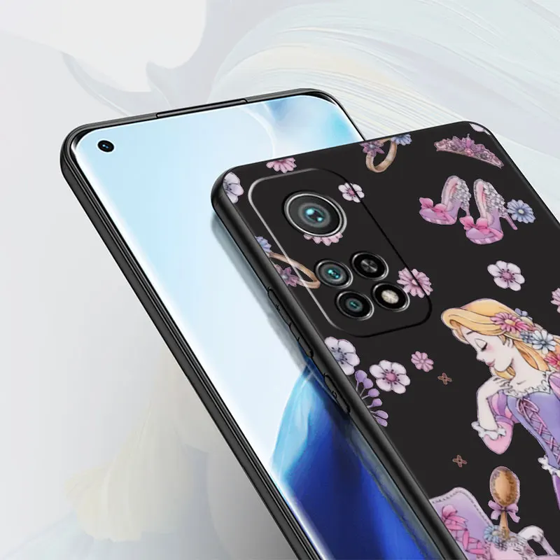 phone Cases for Mi Poco X3 NFC M5 X4 GT case 14 12T 11 9C F5 C40 10T Pro x3 funda Antiscratch cover Disney Little Princess Girls