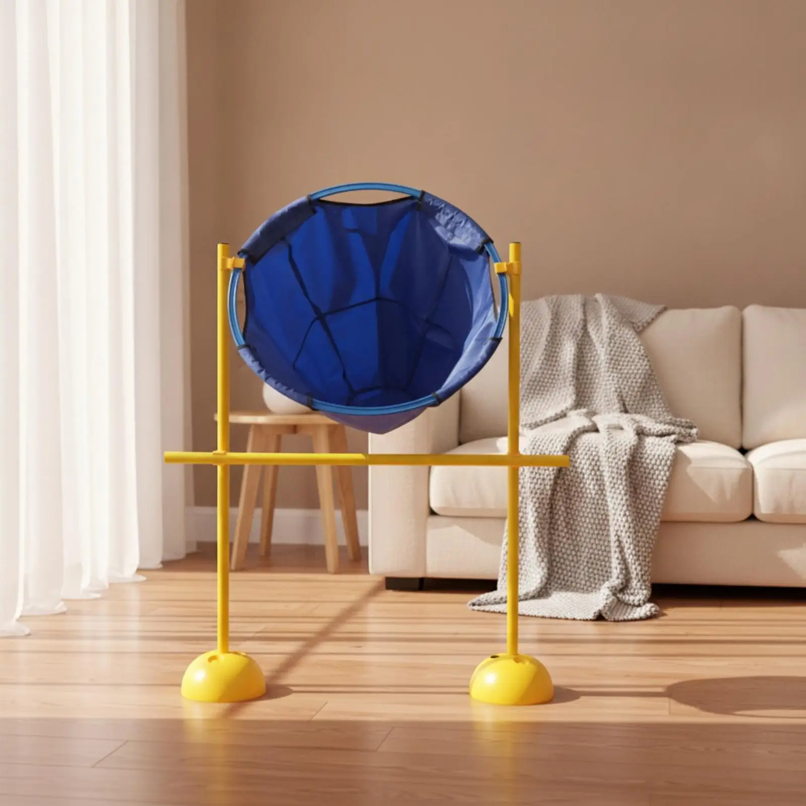 Kids Outdoor Throwing Game with PVC Frame and Net for Developing Motor Skills in a Fun Way